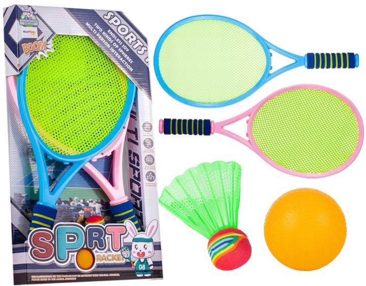 Set Tenis & Badminton Copii MalPlay 2 Palete - imagine 4