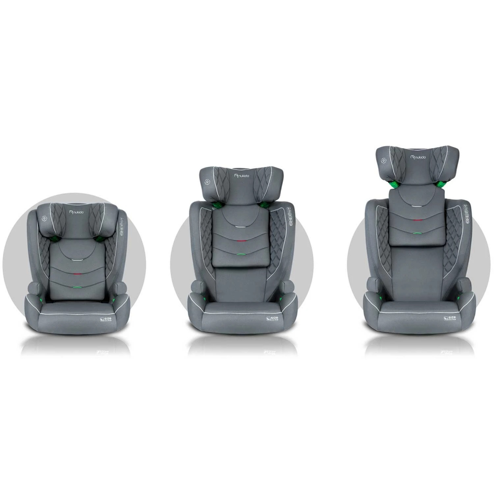 Scaun Auto Nukido Louis ISOFIX 100-150 cm Gri