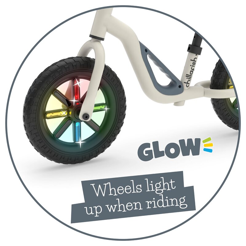 Chillafish Charlie Glow Bicicletă Echilibru Beige - imagine 4