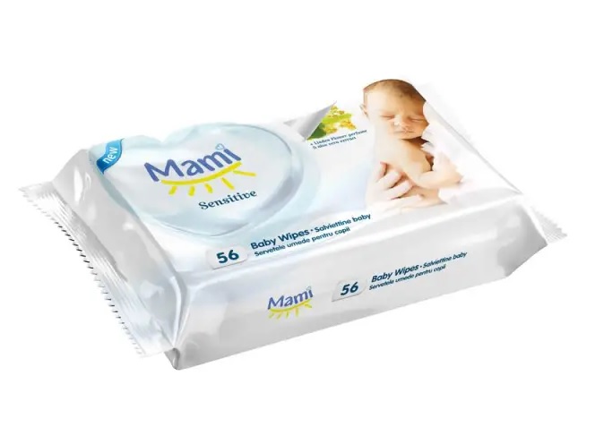 Servetele Mami Sensitive cu Aloe Vera, 56 buc