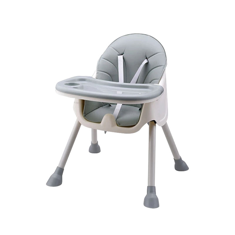 Scaun de masa Little Mom Dinner Grey, Transformabil - imagine 7