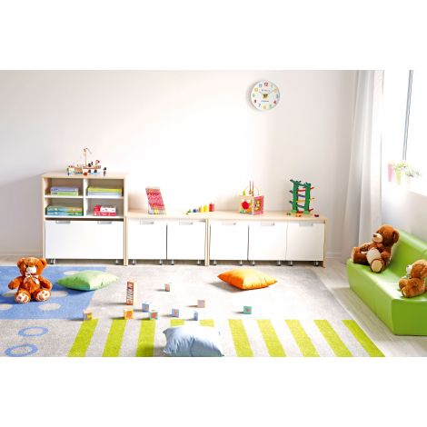 Dulap Quadro Moje Bambino pe roti, Depozitare Eficienta - imagine 6