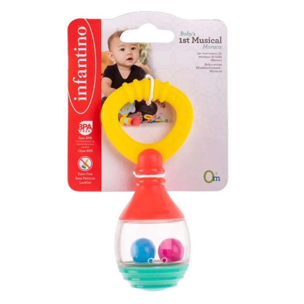 Maraca Infantino Primul Instrument, Texturi pentru Dentitie