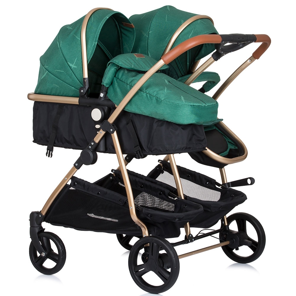 Carucior Gemeni Chipolino Duo Smart 2in1, Avocado - imagine 11