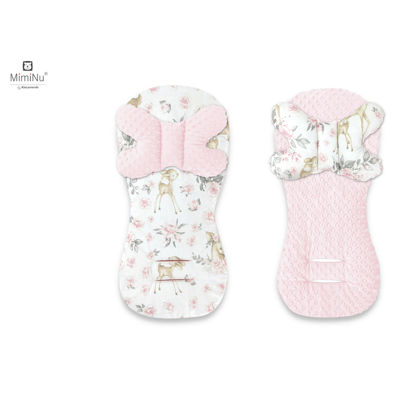 Set protecție MimiNu Pink cu pernă moale - imagine 2