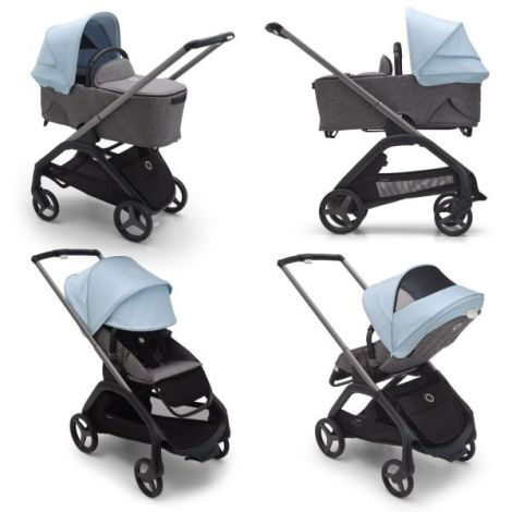 Capotina Bugaboo Dragonfly Skyline Blue UPF 50+ - imagine 2