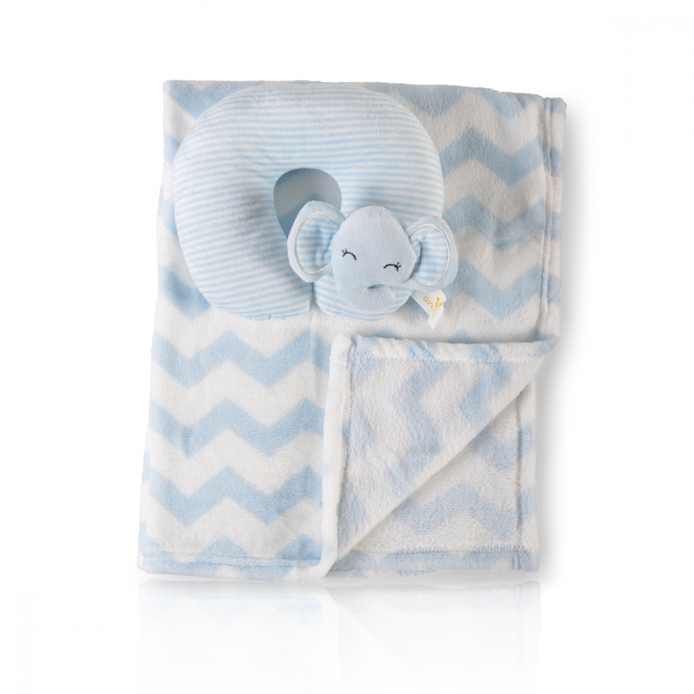 Set paturica Cangaroo Sammy Albastru, moale