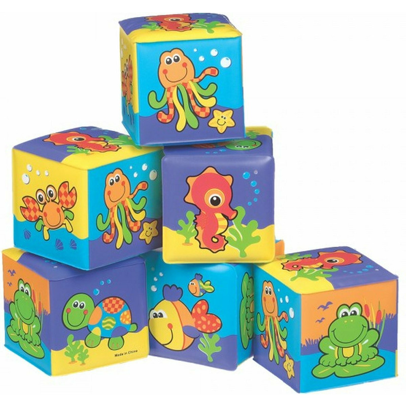 Set 6 cuburi Playgro Splash and Learn pentru baie - imagine 3
