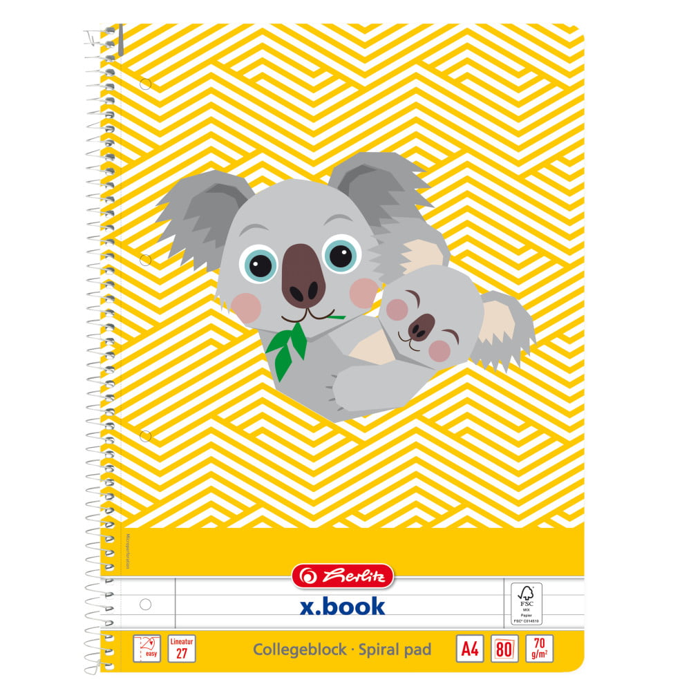 Caiet Dictando Herlitz Koala, 80 file