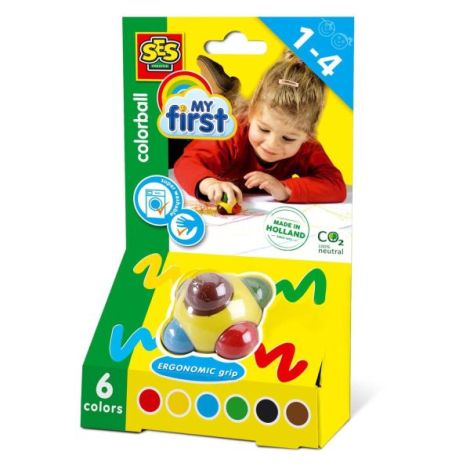 Ses Creative Colorball - Creioane Cerate Copii 3+
