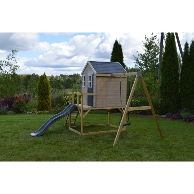 Casuta Gradina Grey Lodge Wendi cu Tobogan - imagine 6