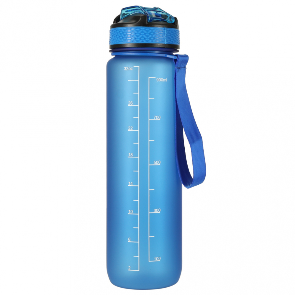 Sticla apa gradata Ikonka Blue, 1L | Sport & Hidratare - imagine 5
