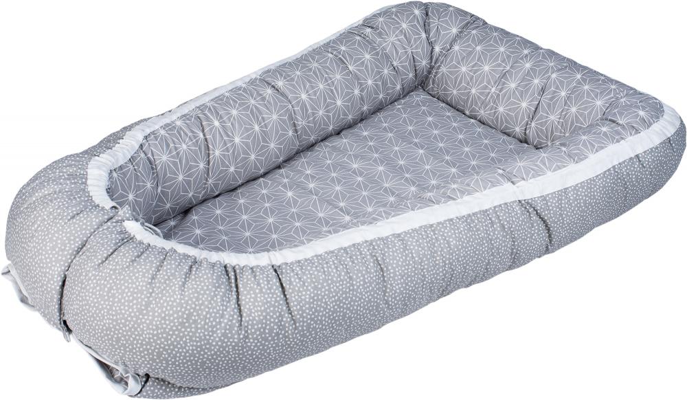Baby Nest Bubaba 2 fete, Gri Fulgi de Nea
