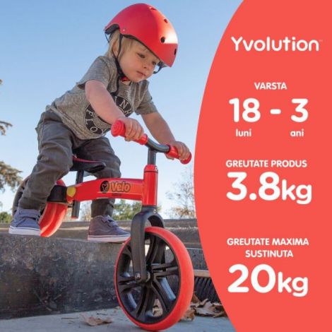Yvolution Y Velo Junior - Bicicletă Echilibru Copii - imagine 6