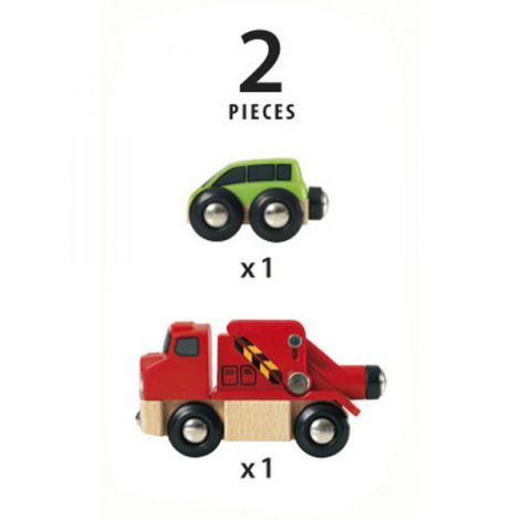 Camion de Tractare Brio - Trenulete Lemn - imagine 4