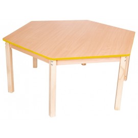 Blat Masa Hexagonal Galben Moje Bambino