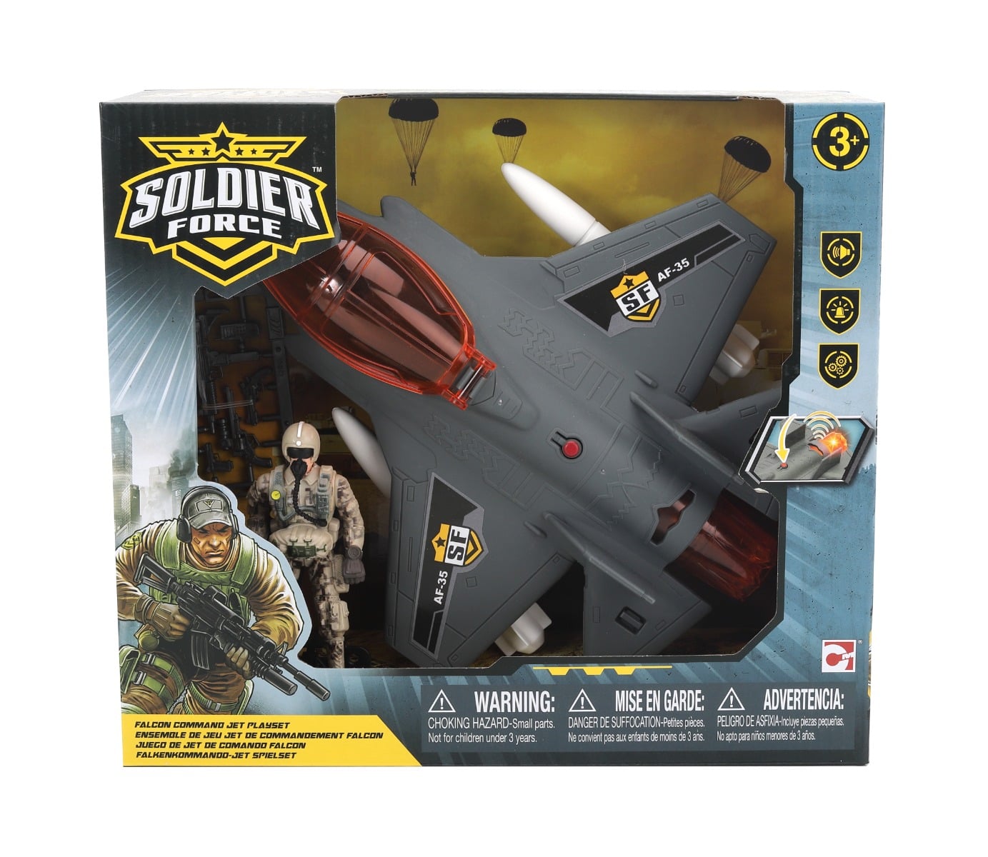 Soldier Force Falcon Trupe Comanda - Set Figurina si Avion