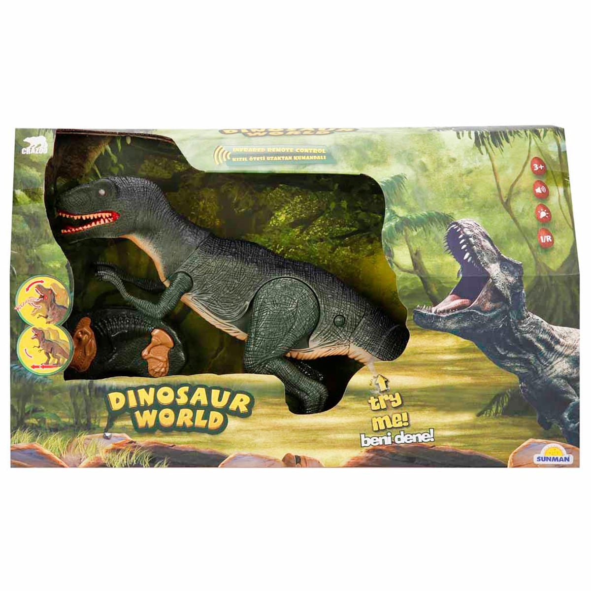 Dinozaur Interactiv Crazoo cu Telecomandă