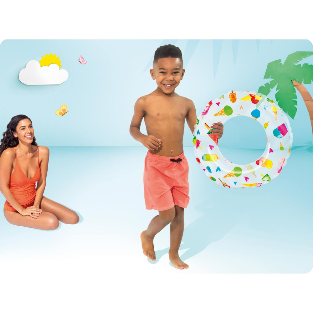 Colac gonflabil Intex Icecream 51 cm