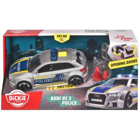 Dickie Toys Audi RS3 Politie 1:32 cu Lumini - imagine 7