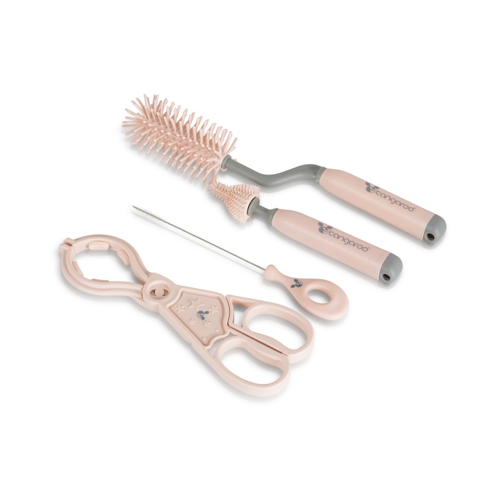 Set 4 ustensile Cangaroo Star Pink