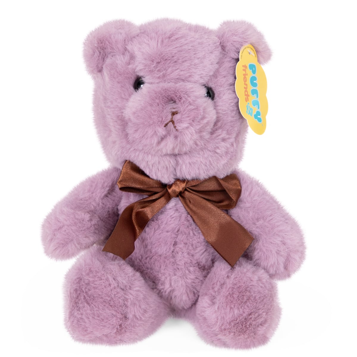 Ursulet Plus Puffy Friends Mov 20 cm cu Funda