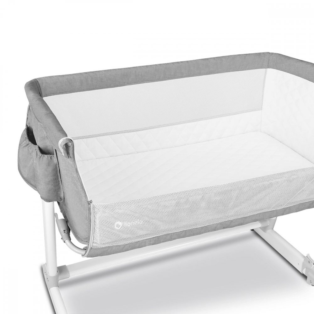 Patut co-sleeper Lionelo Theo 2 in 1 Gri - imagine 2