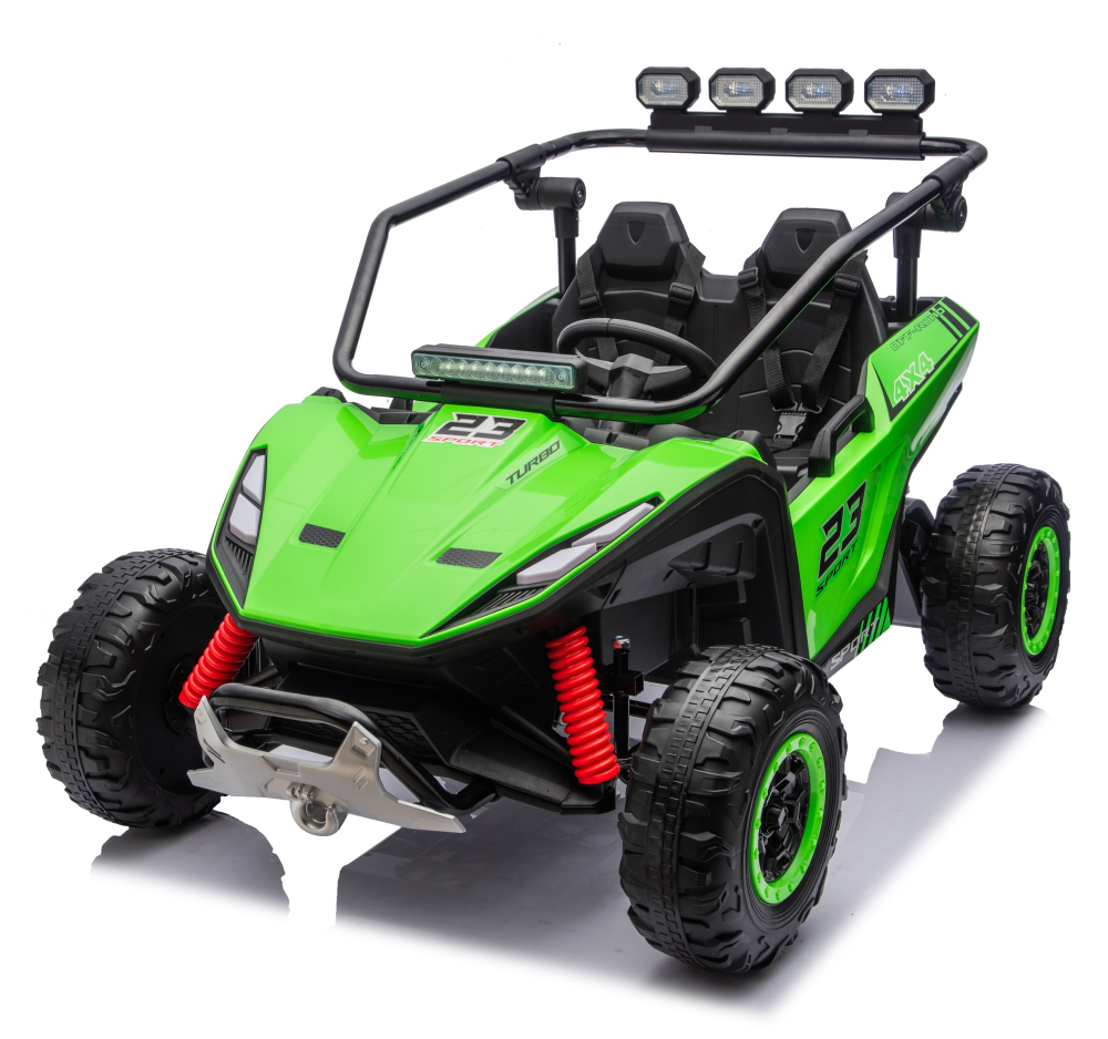 UTV electric pentru 2 copii, Kinderauto Vector Dune-Buggy, 300W, 24V, echipare premium, verde