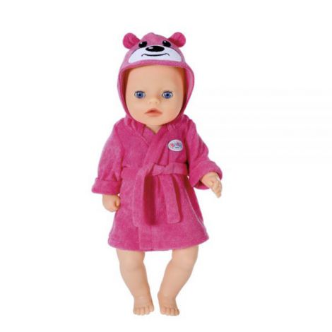 Halat de baie BABY born 36 cm, Roz, Zapf Creation - imagine 5