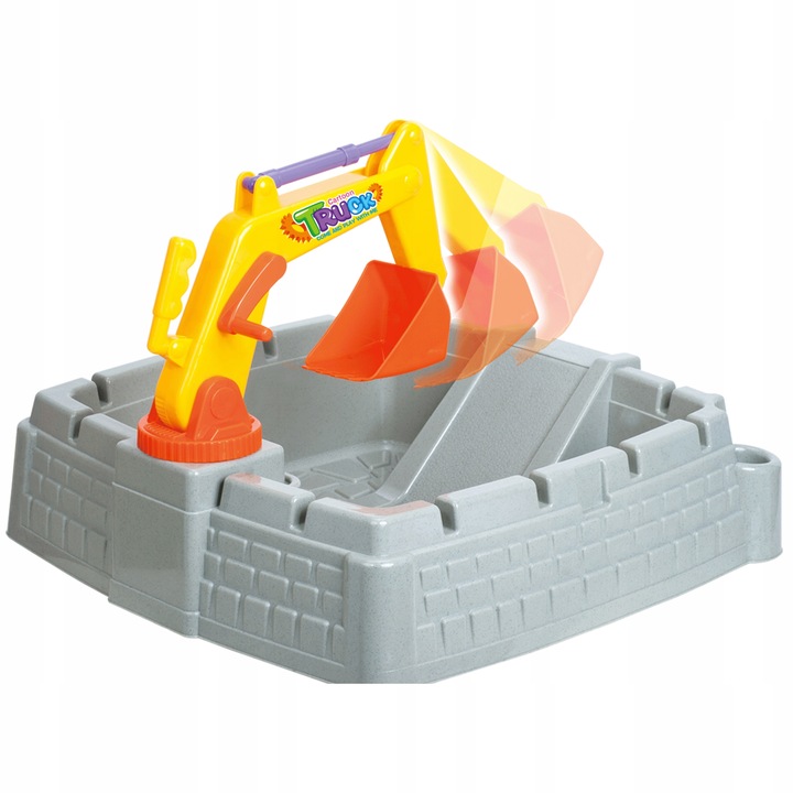 Matadi Sandbox 2in1 Excavator & Camion Jucărie Exterior - imagine 9