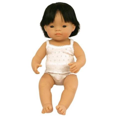 Păpușă băiat asiatic 38 cm Miniland, articulată - imagine 2