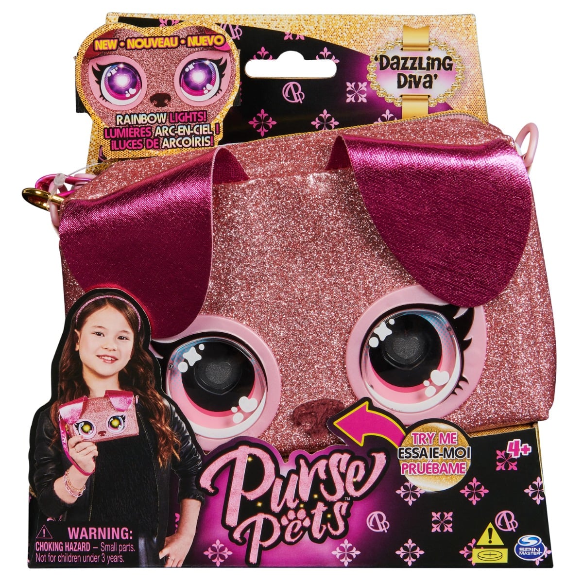 Purse Pets Catelus Interactiv - Dazzling Diva