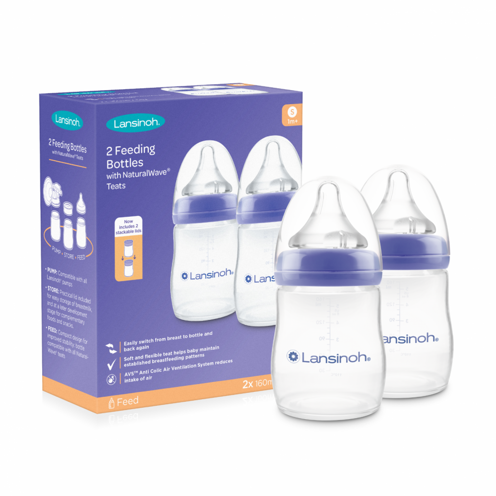 Lansinoh NaturalWave - 2 Biberoane 160ml - imagine 6