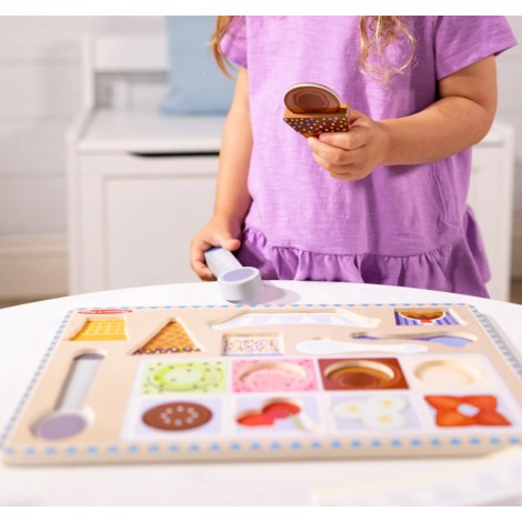 Melissa & Doug Puzzle Magnetic Înghețată 2-5 ani - imagine 3