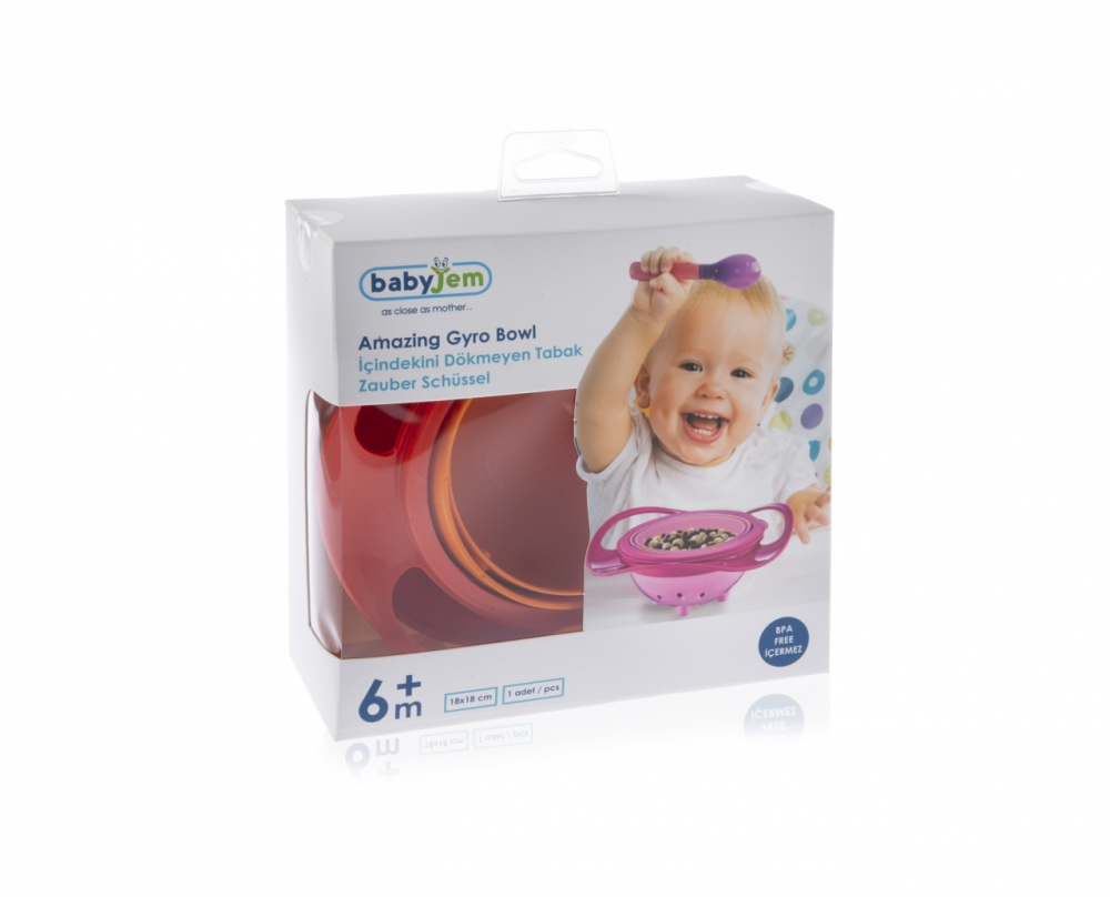 BabyJem Amazing Bowl Gri cu Rotire 360°