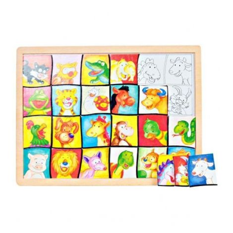 Puzzle lemn Fakopancs 24 piese - Joc educativ - imagine 3
