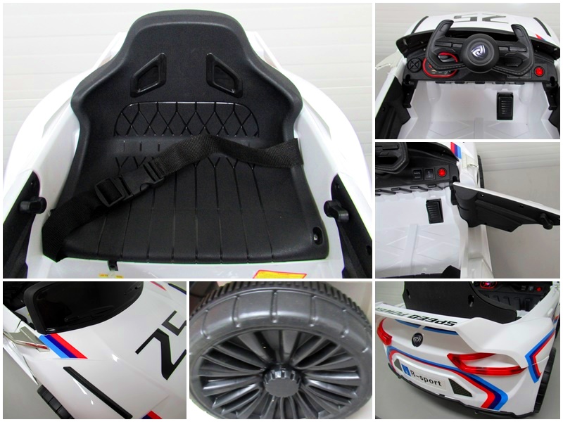 Mașinuță Electrică Cabrio Z5 Alb | Autokids - imagine 5