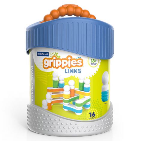 Guidecraft Grippies Links Magnetic 16 Piese STEM - imagine 5
