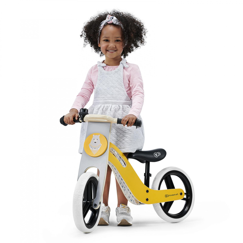 Kinderkraft Uniq Honey - Bicicletă echilibru lemn - imagine 2