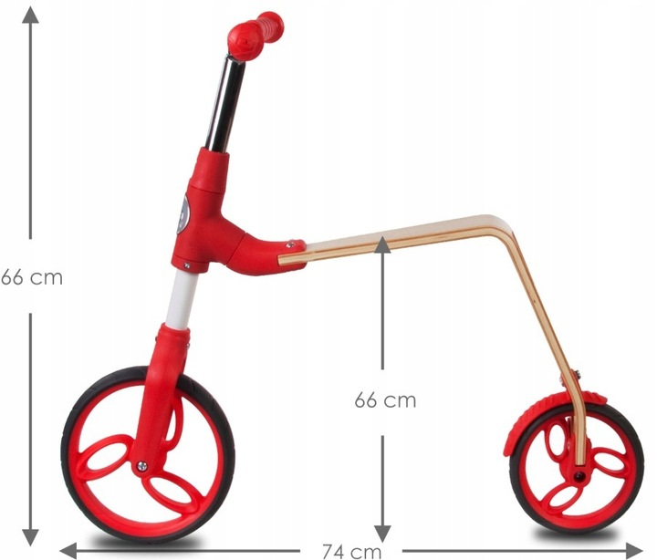 Trotineta Sun Baby 006 EVO 360 Red, Transformabilă - imagine 9