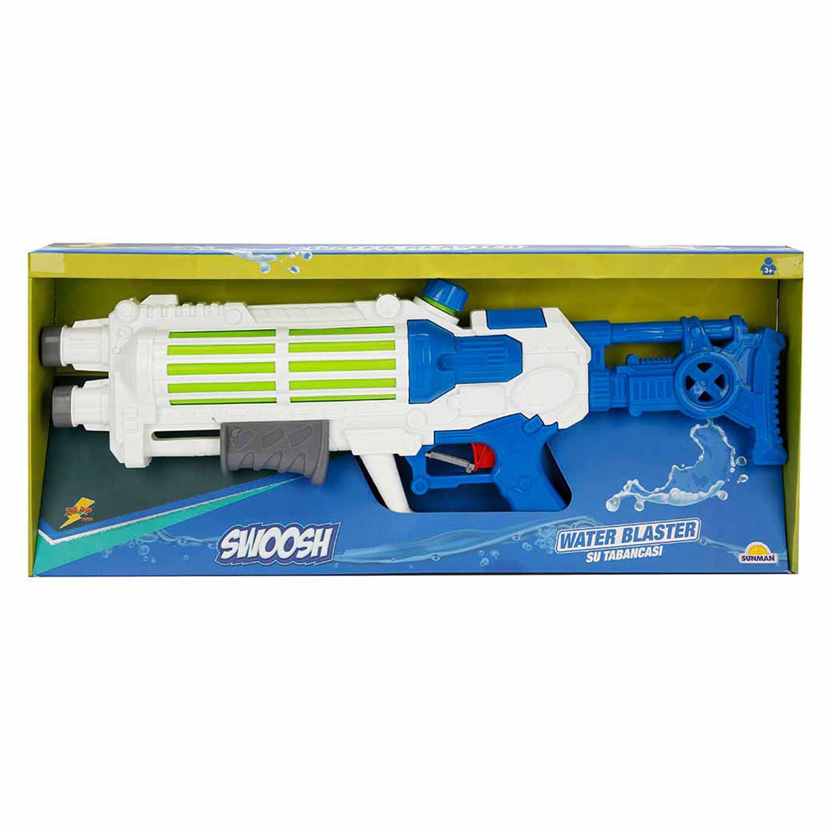 Pistol cu apa Zapp Toys Swoosh, 57 cm, Alb