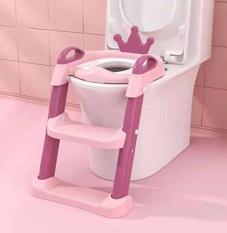 Reductor WC Little Mom Royal Pink cu scarită