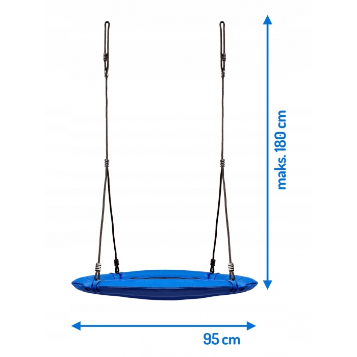 Leagan Cuib XXL Neo-Sport 150kg Albastru - imagine 2