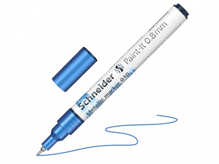 Marker Schneider Metalic Albastru 0.8mm