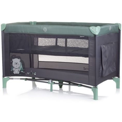 Patut Pliabil Chipolino Ariel 2 Niveluri, Verde - imagine 2