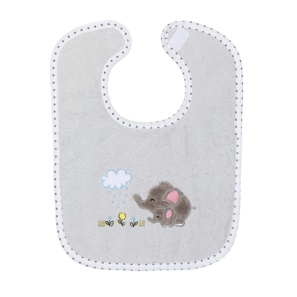 Baveta Bumbac Fillikid Elephant Grey - imagine 3