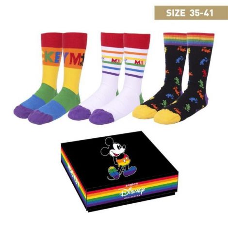 Set Sosete Mickey Mouse Rainbow Cerda