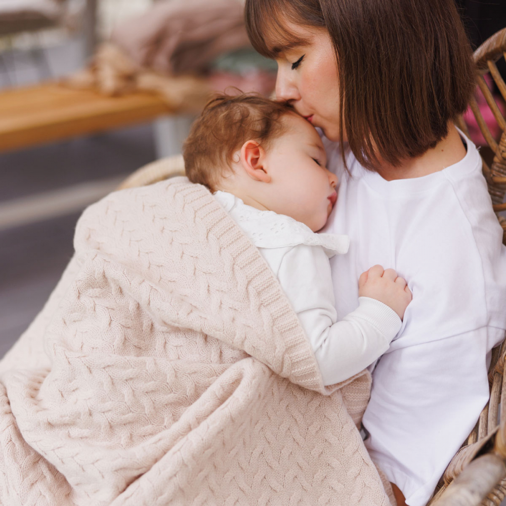 Paturica Babyono Merinos Bej | Confort Premium - imagine 4