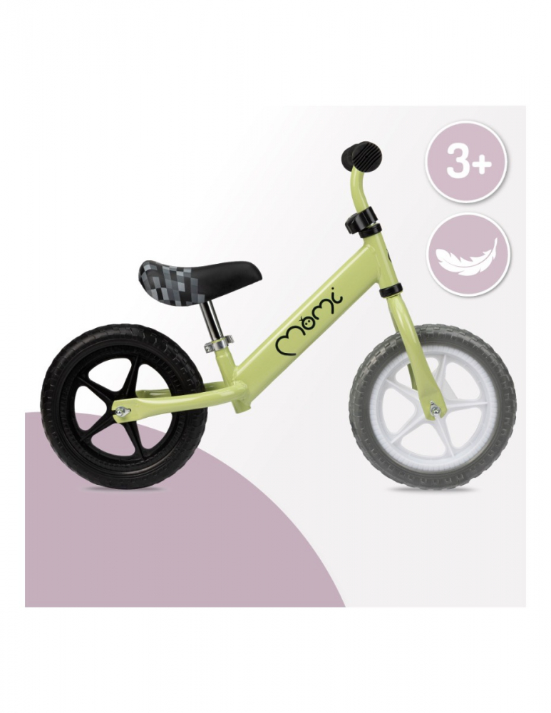 Bicicletă Echilibru Momi Fleet Green | Ușoară - imagine 4