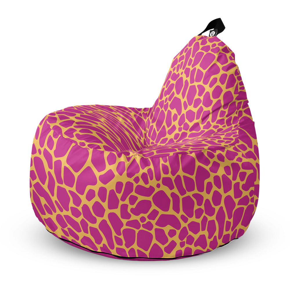 Fotoliu Puf Updeco Big Chill Giraffe Pink - Relaxare Perfectă - imagine 4